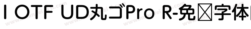 I OTF UD丸ゴPro R字体转换
